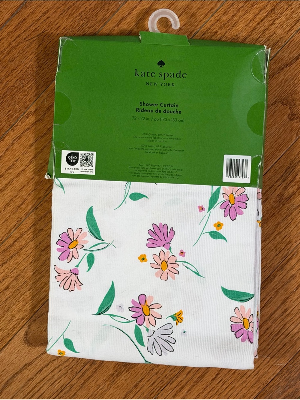 kate spade White Shower Curtain in Dreamy Daisy Ruffled Pansy - Picture 2 of 4